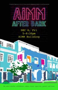 AIMN after dark friday event poster