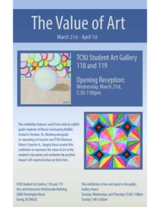 the value of art event poster