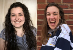 two headshots of women