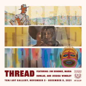 thread art gallery exhibit poster